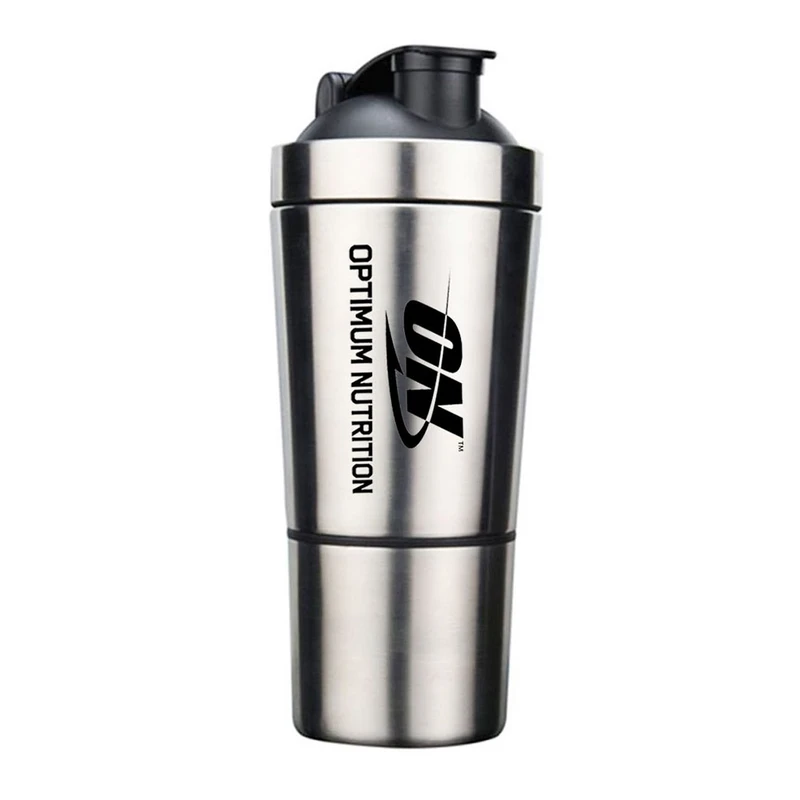 شیکر استیل دوتیکه ON-1 مدل 0.7L | شیکر بدنسازی ۷۰۰ میلی‌لیتری